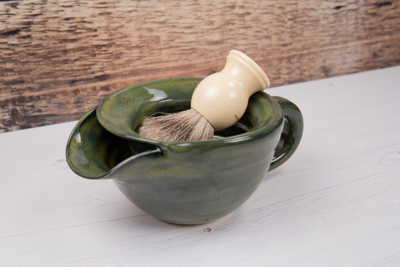 Shaving Scuttle - Spinach Green