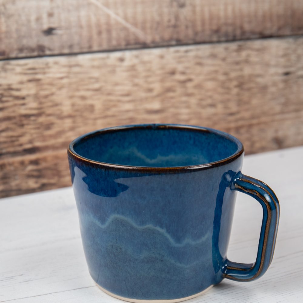 Lagoon Blue Stoneware Mug – Coffee Cup
