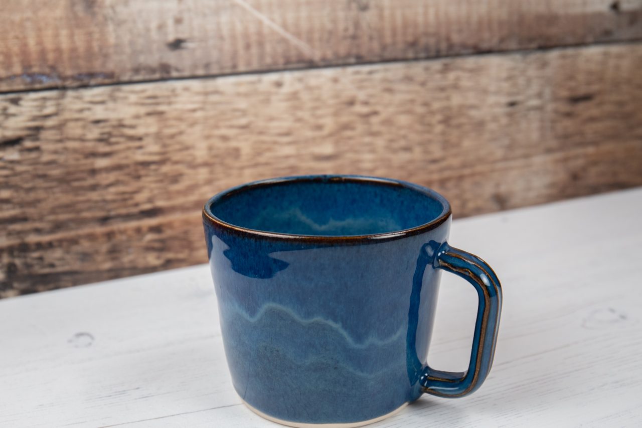 Lagoon Blue Stoneware Mug - Coffee Cup