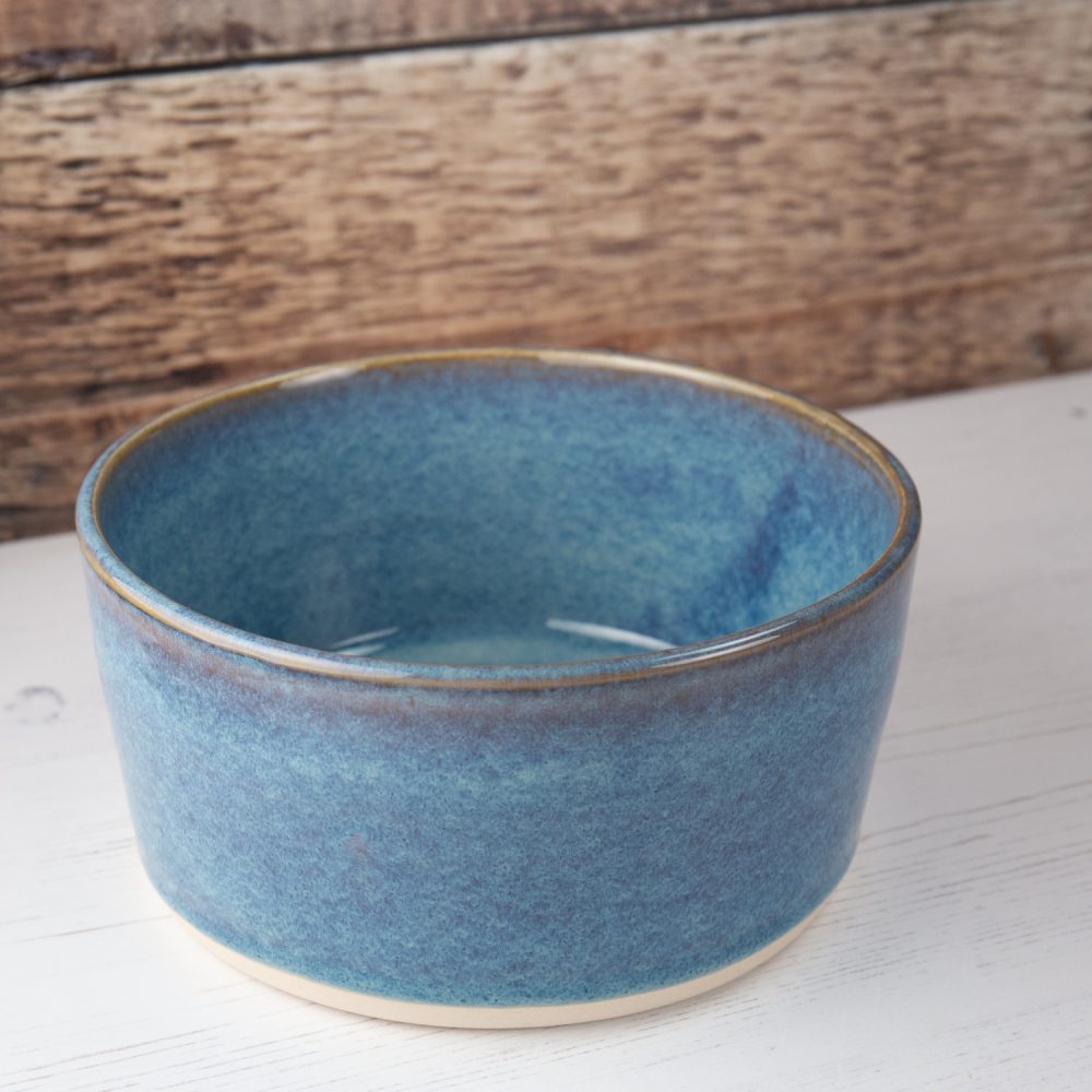 Stoneware Pet Bowl – Denim Blue