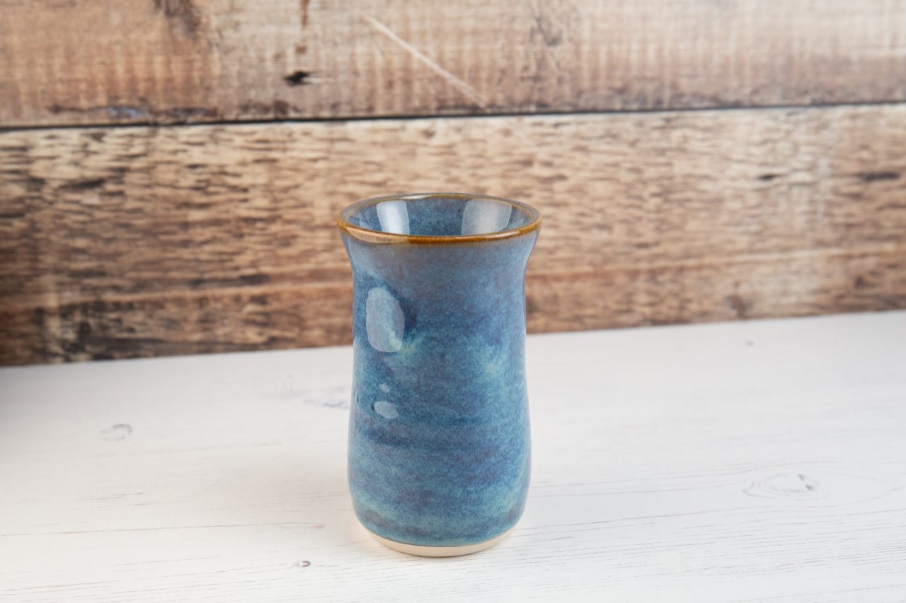 Mini Vase - Blue Rustic Individual Flower Vase
