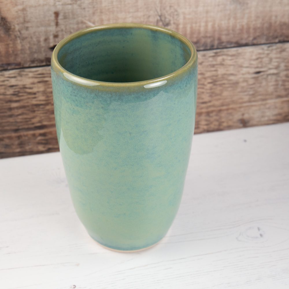 Vase – Sea Mist Green Stoneware Flower Vase