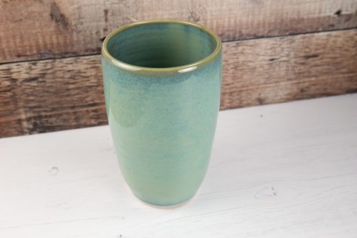 Vase - Sea Mist Green Stoneware Flower Vase