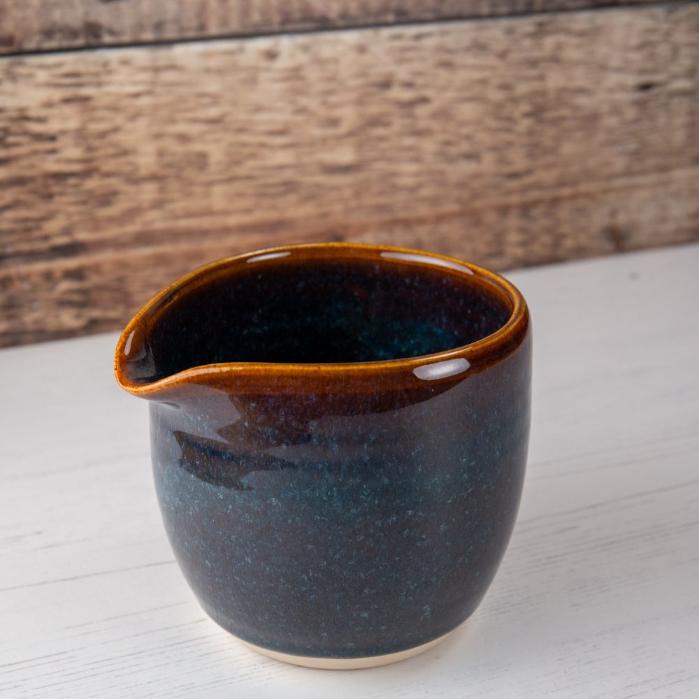 Milk Jug – Blue Amber