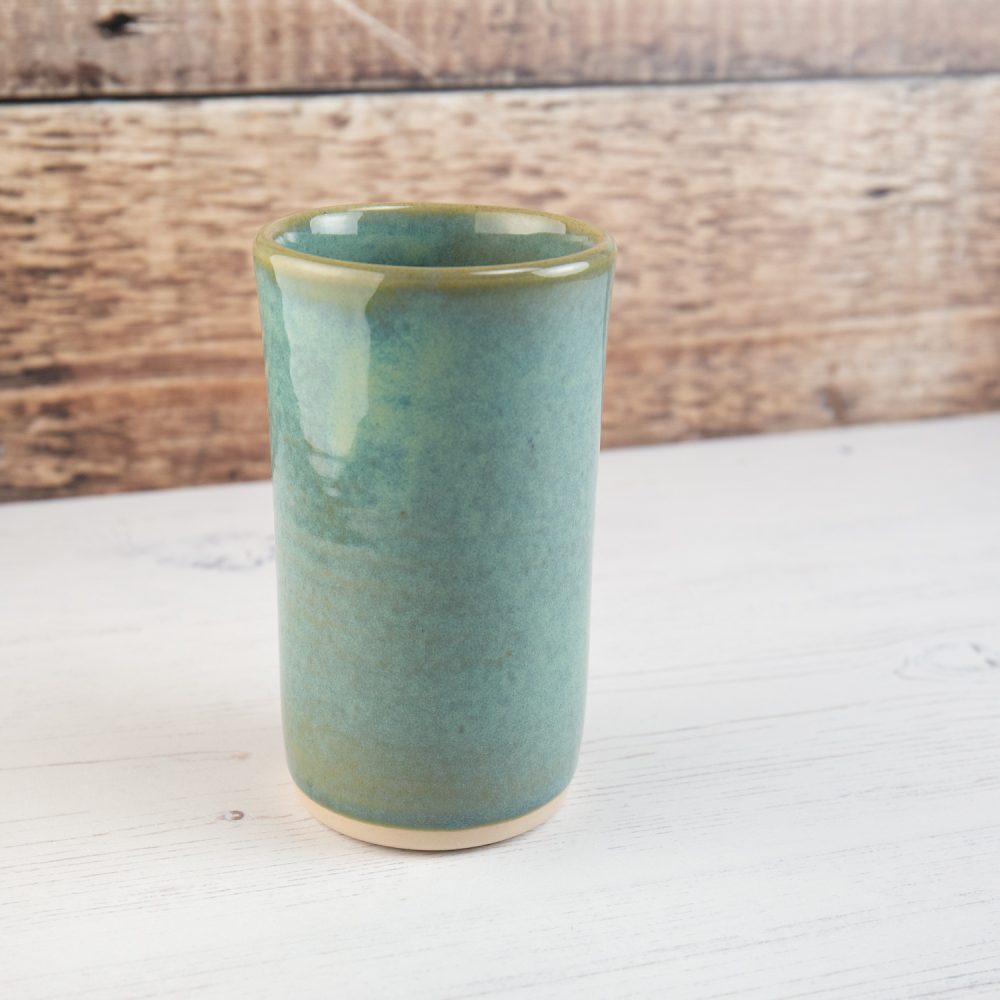 Mini Vase – Small Sea Mist Green Stoneware Flower Vase