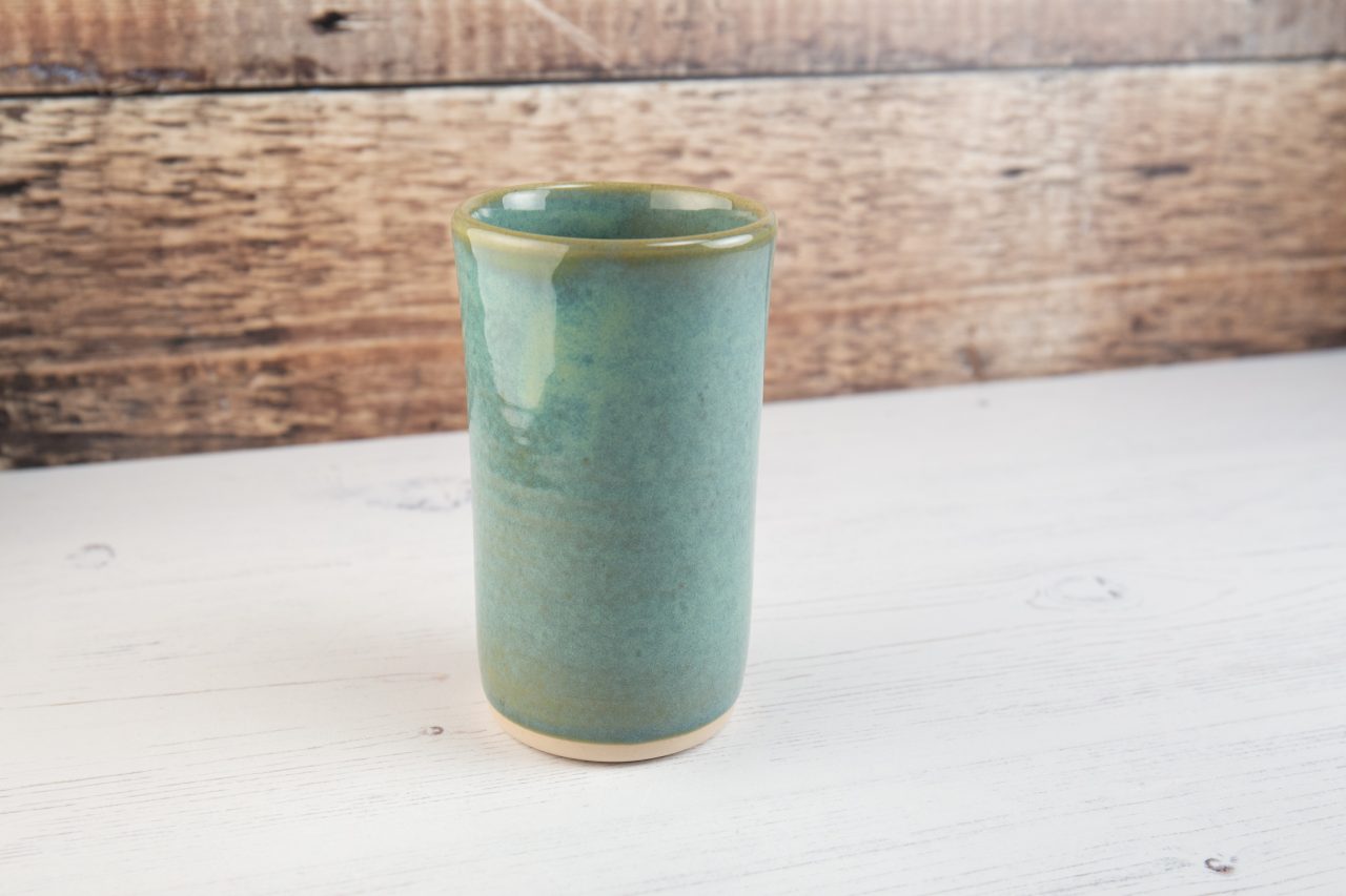 Mini Vase - Small Sea Mist Green Stoneware Flower Vase