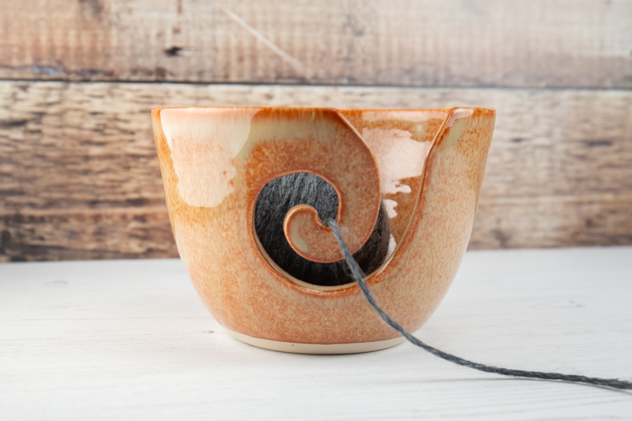 Yarn Bowl - Fiery Orange