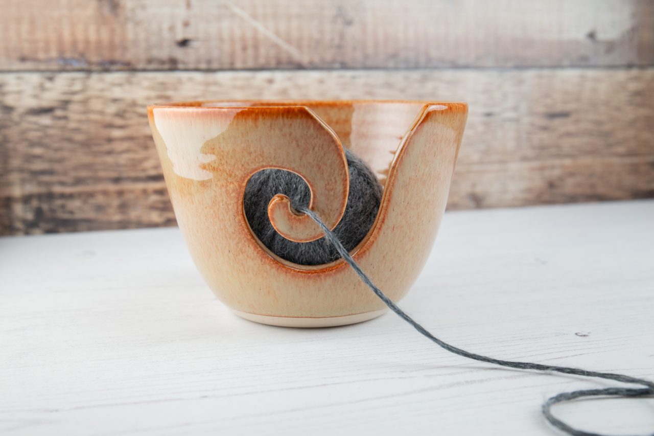 Yarn Bowl - Fiery Orange