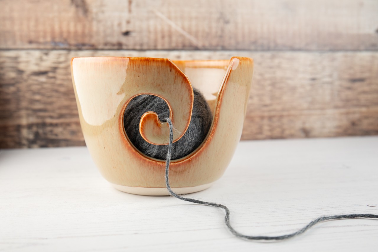 Yarn Bowl - Fiery Orange